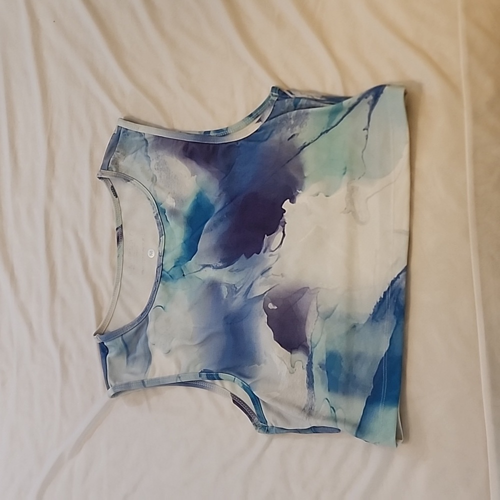 Crop top, multi colored, intact bra cups, super comfy